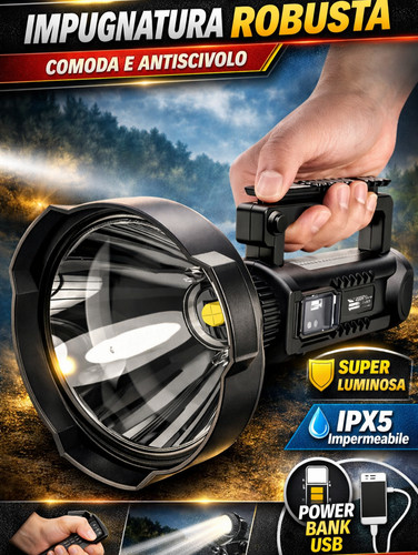 Torcia led professionale - torcia,