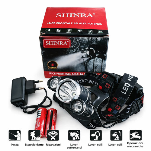 Torcia frontale testa led - frontale,