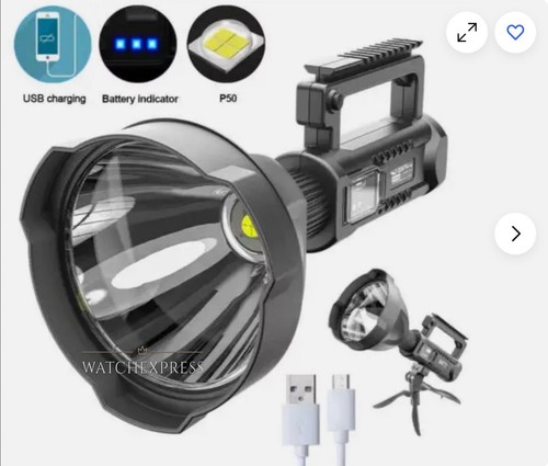 Torcia ricaricabile potente - torcia,