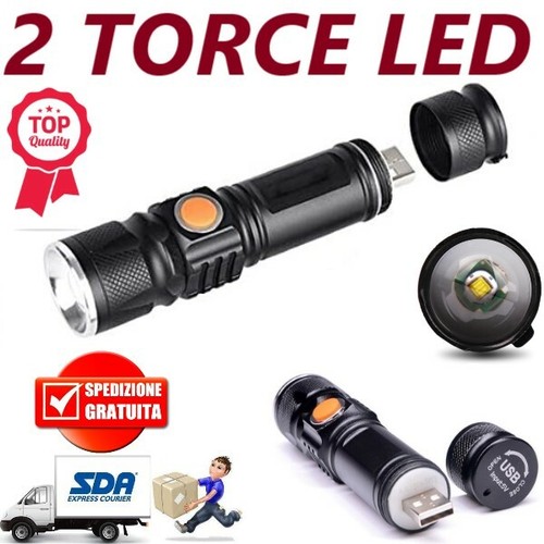 Mini torcia tattica - x2,